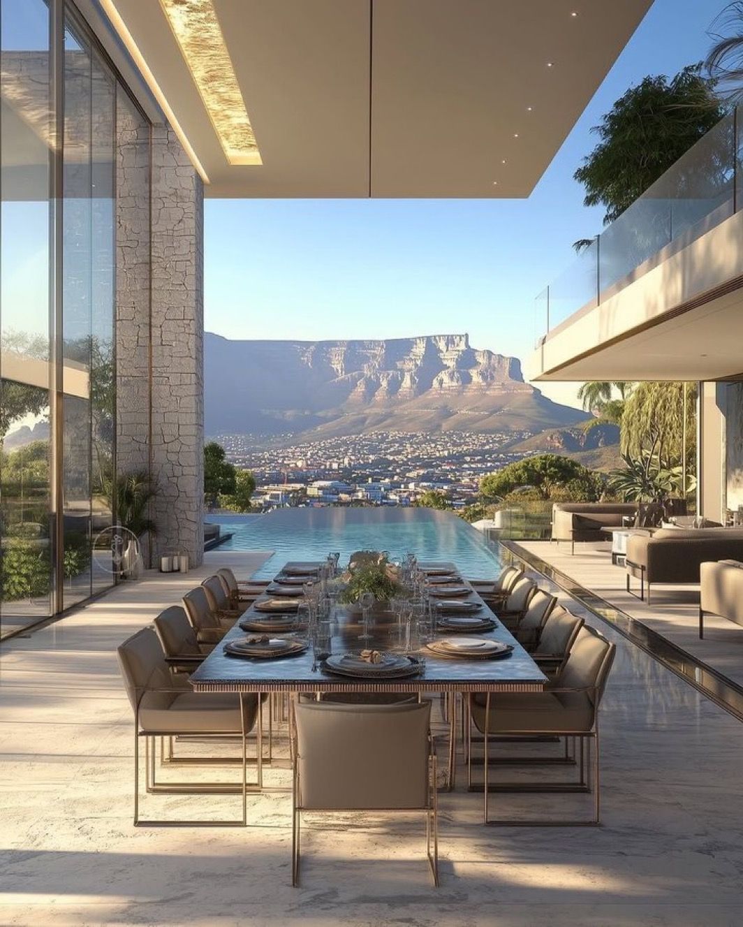 Luxury villa Cape Town South Africa with Table Mountain view